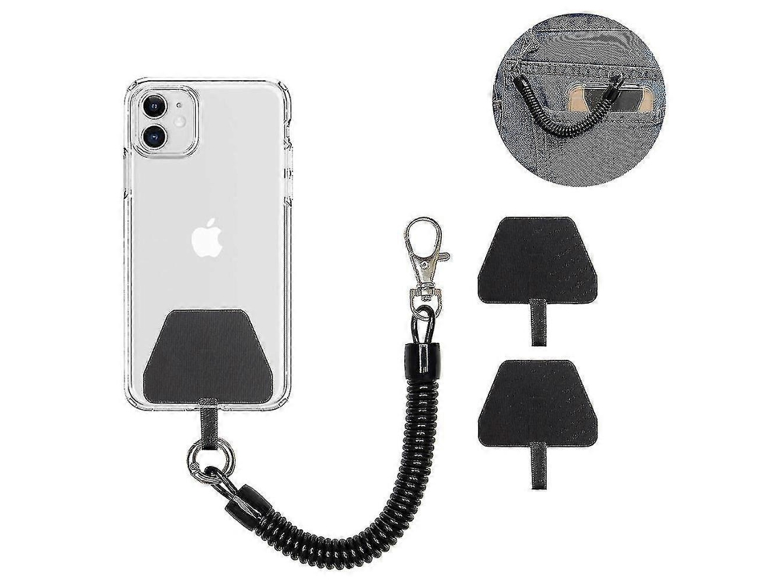 Lurelia Colar Para Telemóvel De Pulso Para Pescoço Com Fivela Metálica 2 Peças 15 Cm Anti-perda