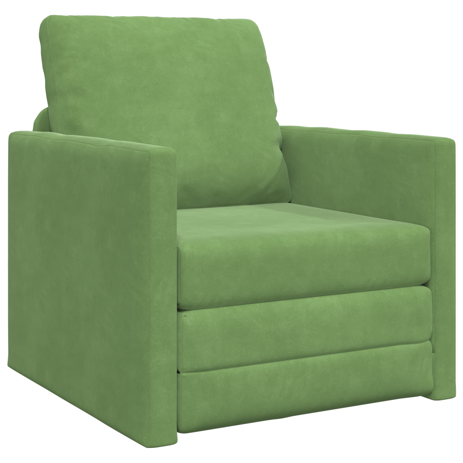 Conjunto 1 Sofá Moderno Vidaxl Verde Veludo (74 X 77 X 81 Cm)