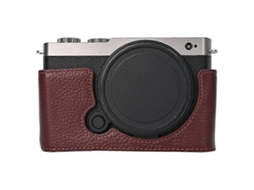 Capa De Couro Genuíno Compatível Com Câmera Panasonic Lumix S9, Bateria Fácil De Substituir Facpoet