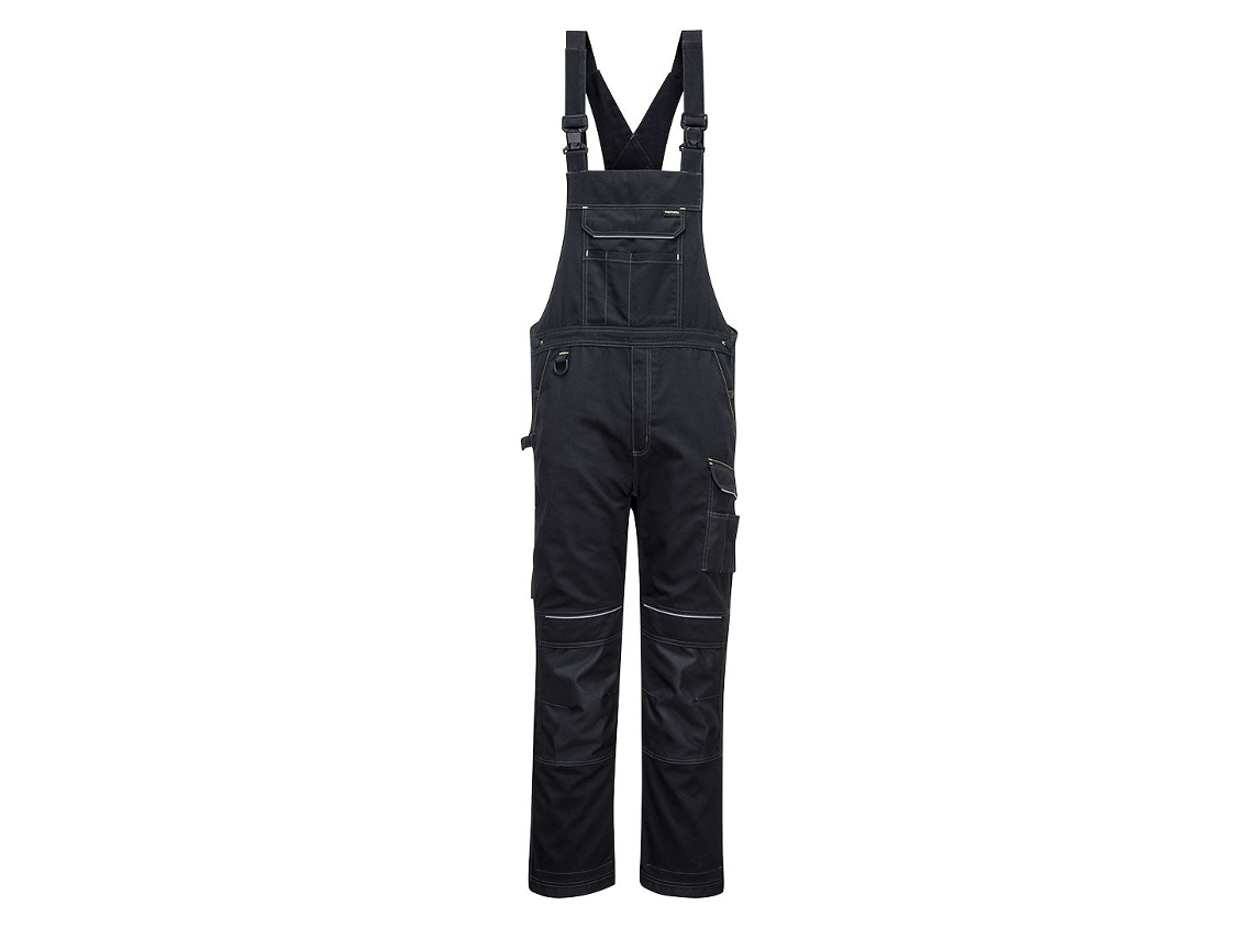Macacão De Trabalho Pw3 Máxima Funcionalidade E Durabilidade / Preto Cinza / M Portwest