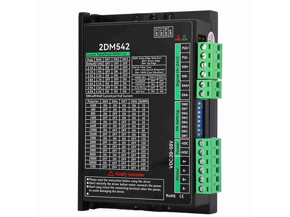 Controlador de Motor Passo a Passo 2dm542 20 50vdc