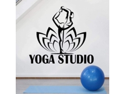 Adesivos Muraux, Decalques Em Vinil Yoga Studio Vinyle Yoga Pose Lotus Yoga Studio Decoração Peinture Murale 64 * 57c ​​​​m
