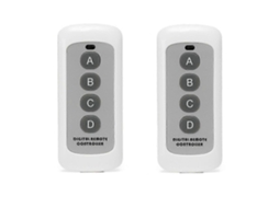 Controle Remoto Sem Fio Rf De 433 Mhz, Branco, Com 4 Botões, Modelo Ev1527, Com Código De Aprendizagem.