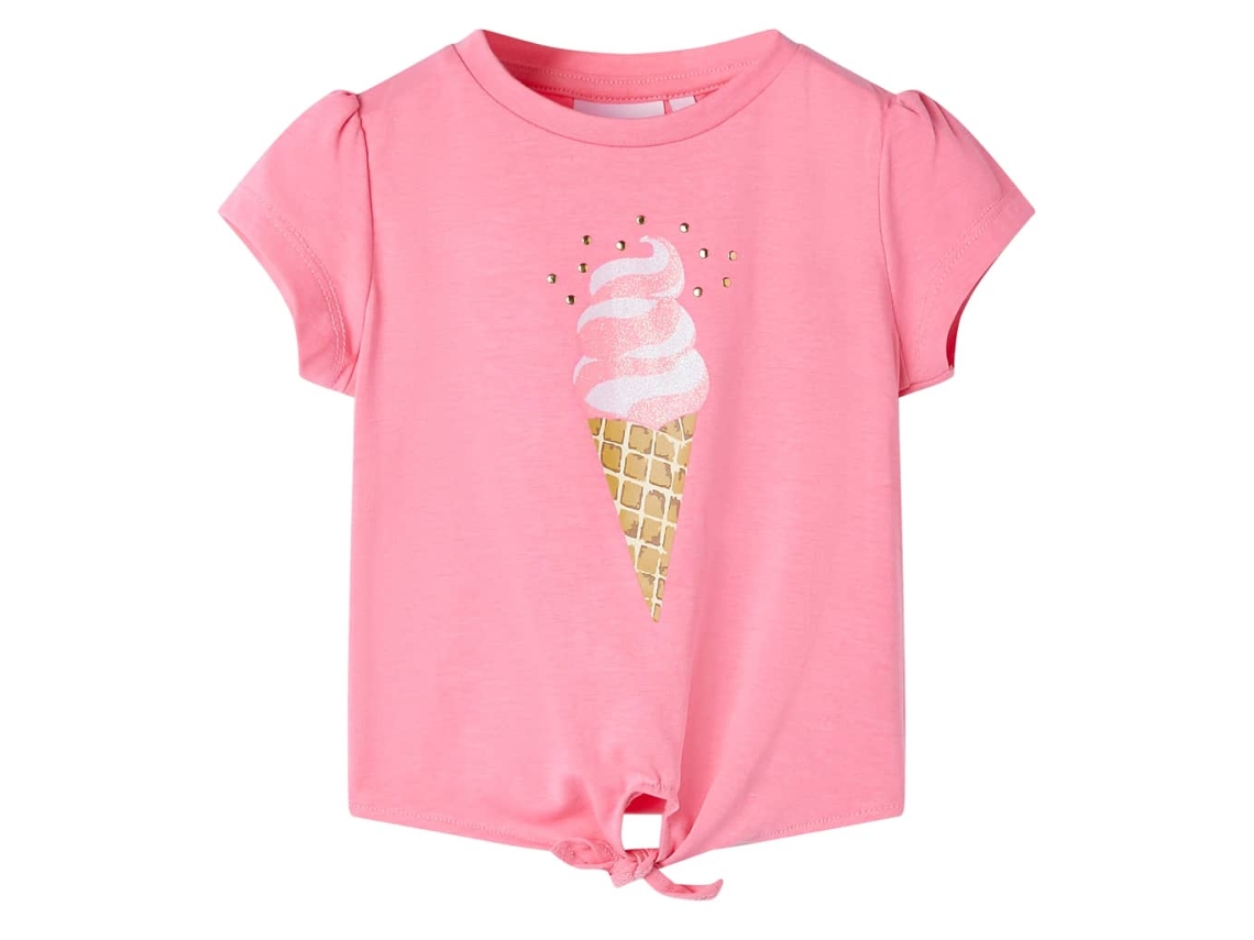 T-shirt De Criança Rosa-brilhante Fluorescente 92