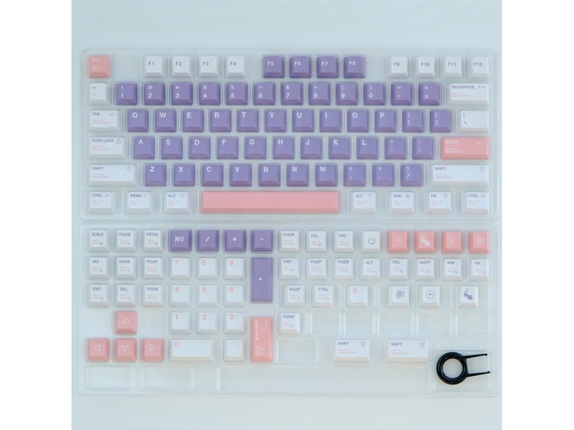 Lurelia Keycaps Conjunto Gmk Roxo Syren Material Cereja Pbt 129 Teclas Para Teclado Mecânico