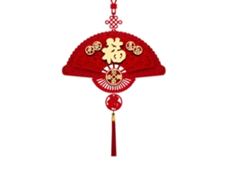 Pingente de Fortuna Gold Card Fan para Decoração de Casa LAXISCREED