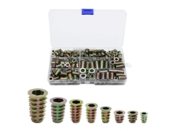 Conjunto De 230 Insertos Roscados Hexagonais (liga De Zinco, M4-m8) – Conjunto De Fixadores Para Montagem De Móveis