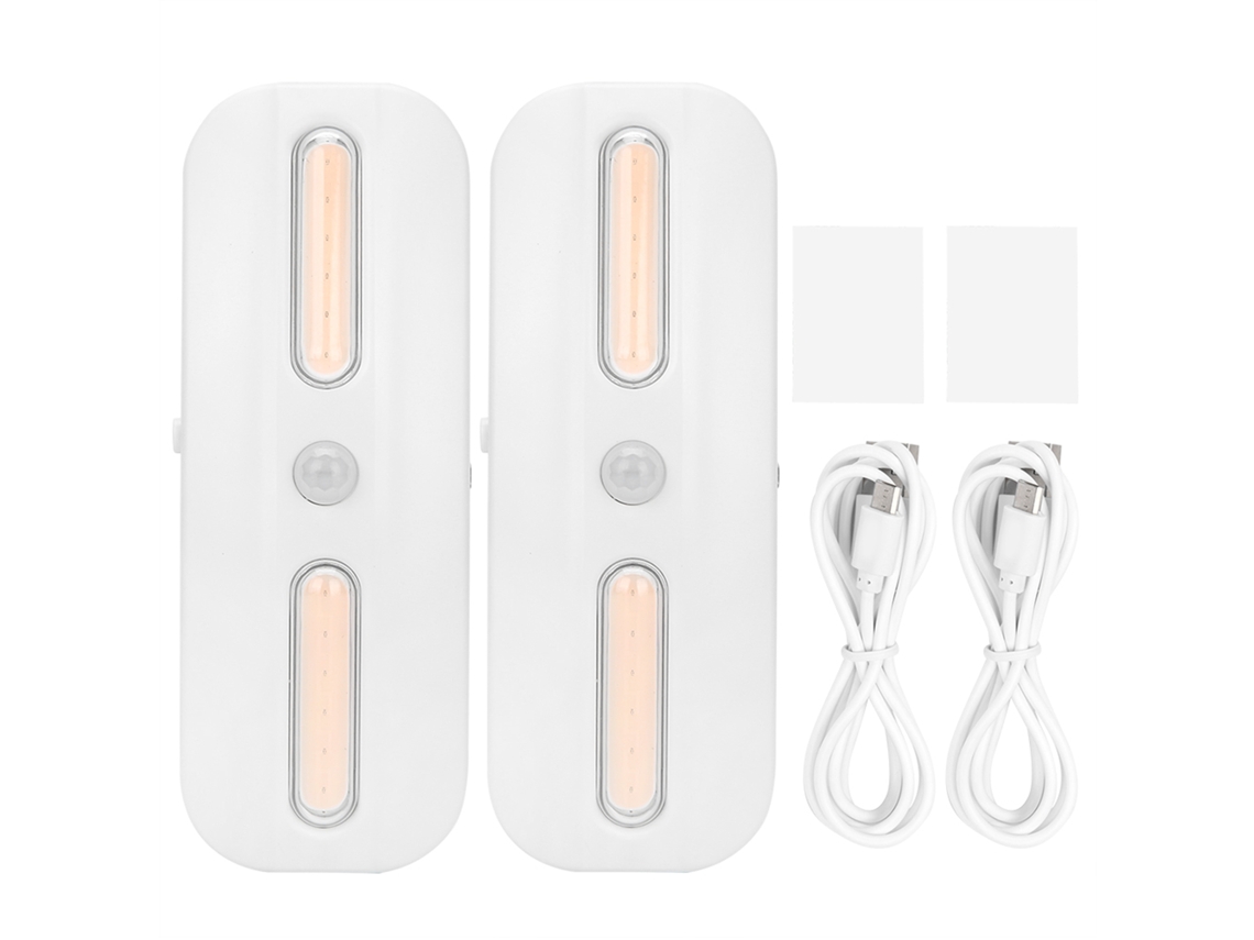 2026 lâmpada Noturna Usb 2cob com Sensor de Movimento para Armário, Gabinete e Corredor Luz Roxa e Branca