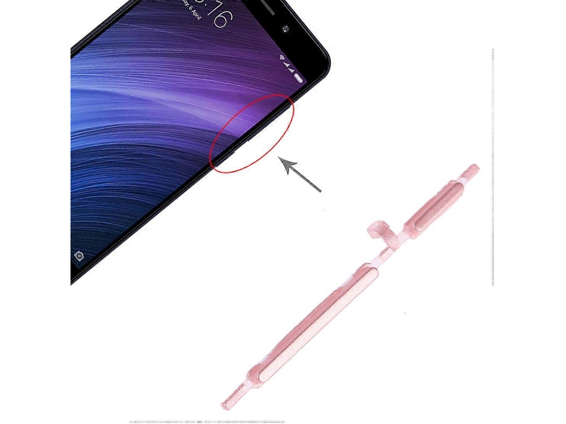 Botão Liga/desliga E Botão De Controle De Volume Para Xiaomi Redmi 4a