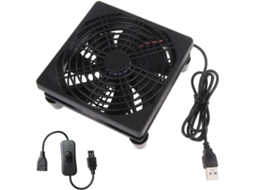 Ventilador portátil para carro, 12V, dispositivo de refrigeração, 15W, 3 ventiladores removíveis