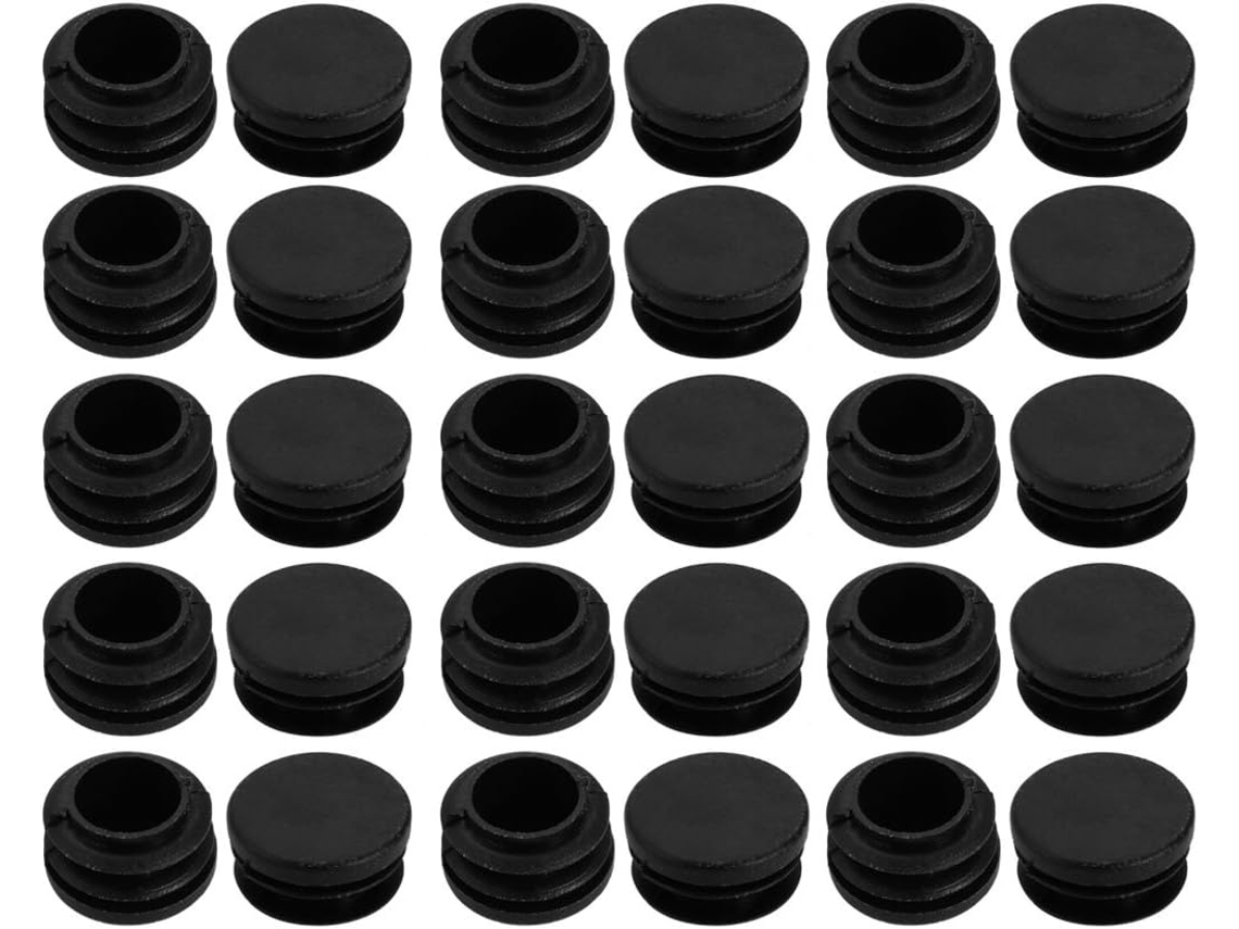 Ruilogod 30 Protetores Redondos De Plástico, 30mm De Diâmetro, Pretos Id 69e Cea 8da 486 7e2
