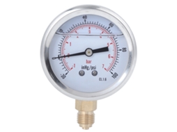 Medidor de Pressão Radial YURU TS PGGZ604 7bar aço inox | S/MARCA