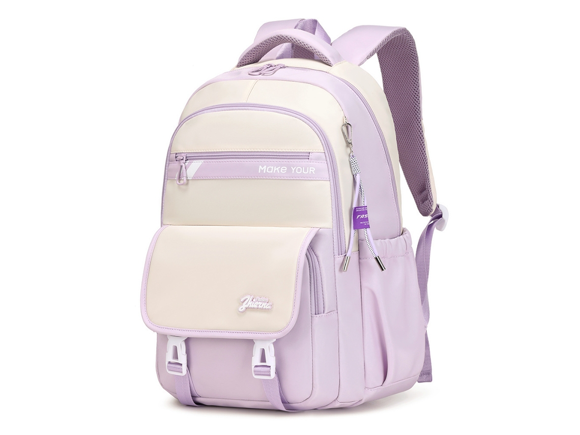 Mochila Escolar, 46x31x18cm, Roxa, Aulas