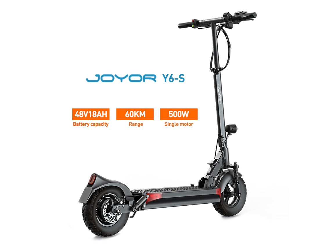 Trotinete Elétrica Joyor Y6-s (bateria 18ah - Motor 500w - Autonomia Até 60km - Roda 10 Polegadas - Velocidade Máx. 40km/h)