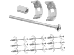 Conjunto De 10-conectores Para Bancada Cozinha, Aço Galvanizado Reforçado, Design Versátil Para Diversos Usos, Fixação