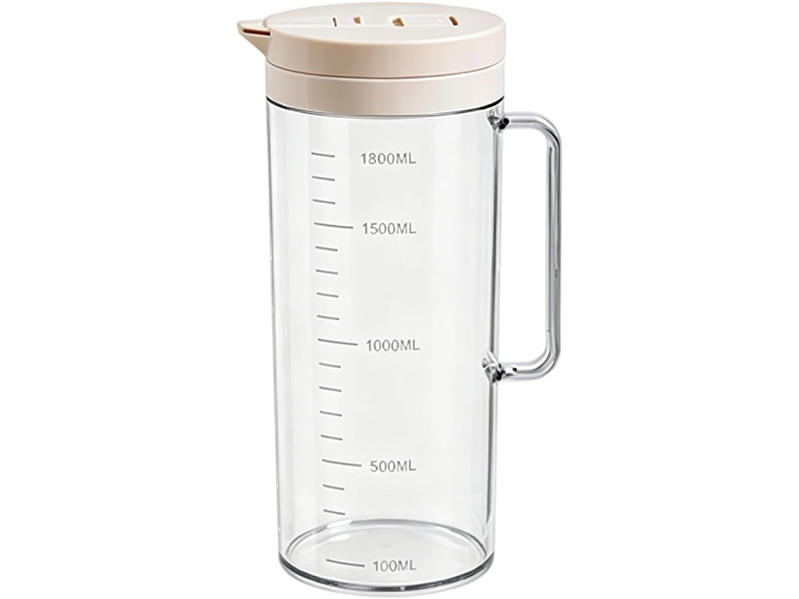Jarra De Água Contemporânea De Inspiração Nórdica Com Infusor Versátil E Tampa Higiênica. Dispensador Para Uso
