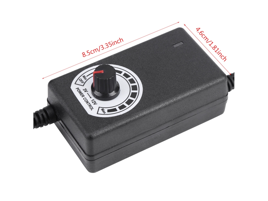 Adaptador Ac Para Dc Ajustável Laxiscreed Com Regulação De Velocidade De Motor