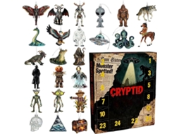 Calendário Do Advento De Criaturas Míticas- 28 X 16 X 3 Cm, Figuras Acrílicas 2d De, Enfeites Colecionáveis