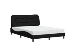Cama Vidaxl Preto Tecido (218 X 125 X 74.5 Cm)