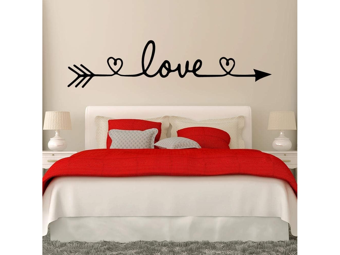 Adesivos amor murais quarto sala de estar decoração de casa adesivos muraux mural vinil decoração papel de parede 22x64cm