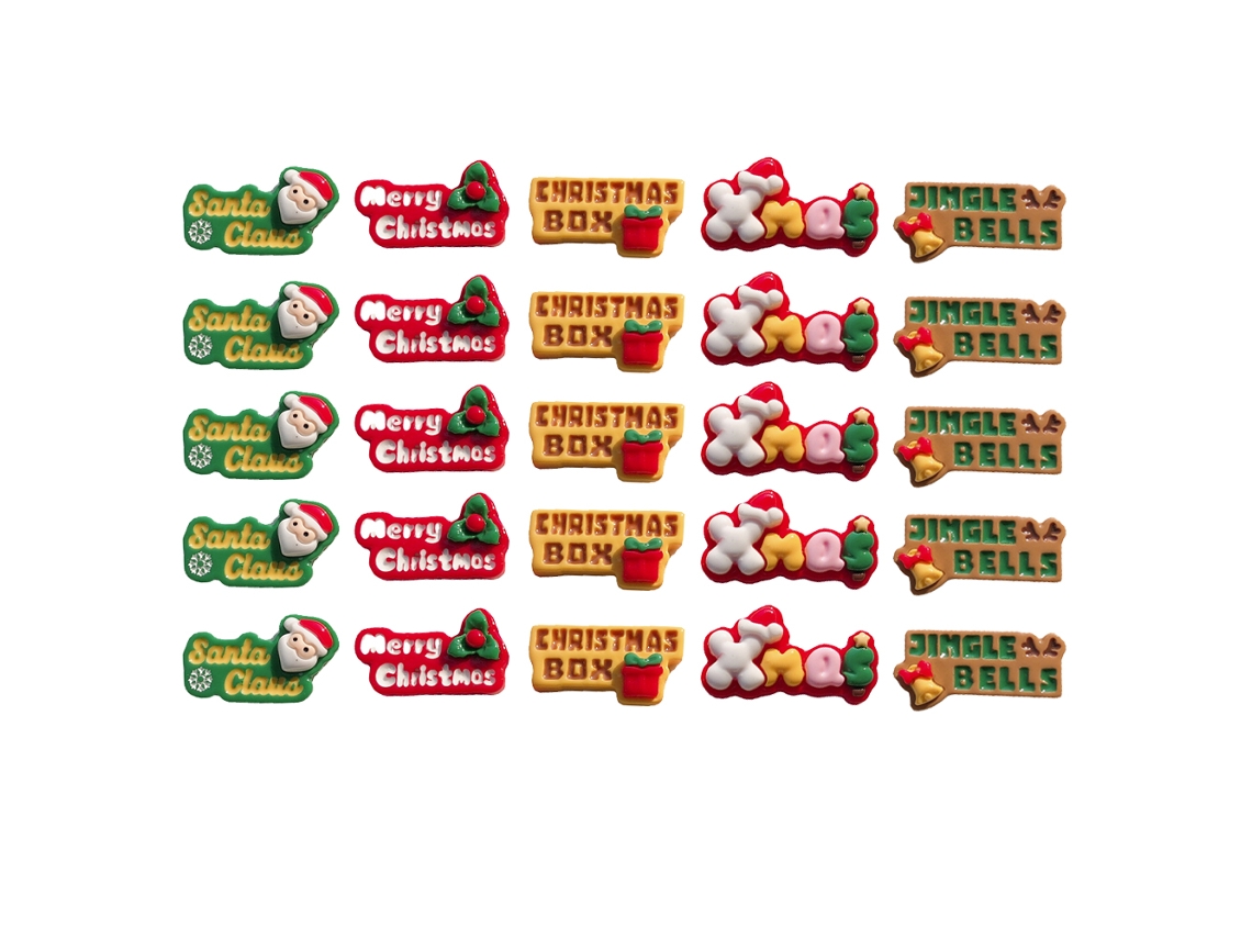 KOFIHETY 25pcs Enfeites De Natal Em Resina Para Cartões De Natal, Artesanato, Scrapbooking E Diy