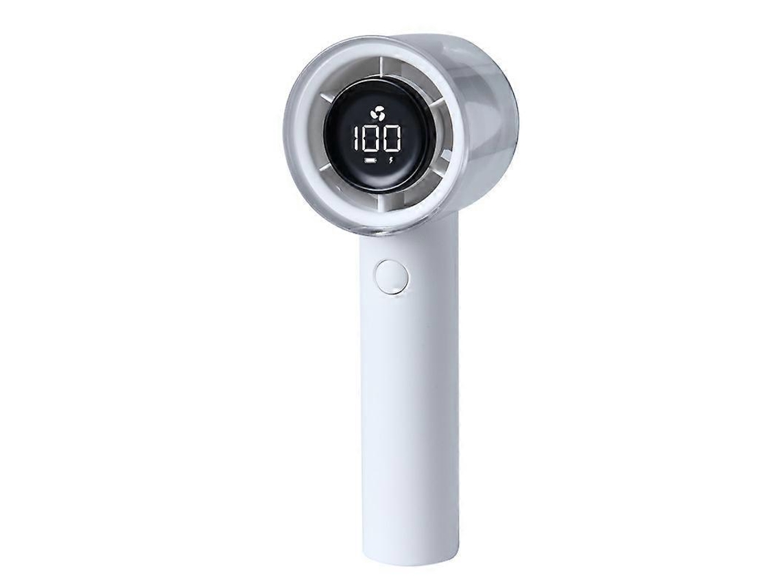 Mini ventilador de mesa com visor digital, usb, branco, 62x52x155mm BRILVIBERA