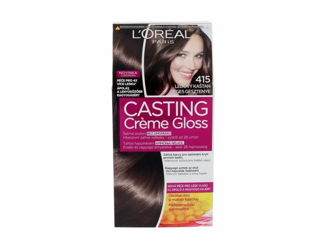 48 ml L'Oréal Paris Casting Creme Gloss, 415 Chocolat Glacé, tintura de cabelo