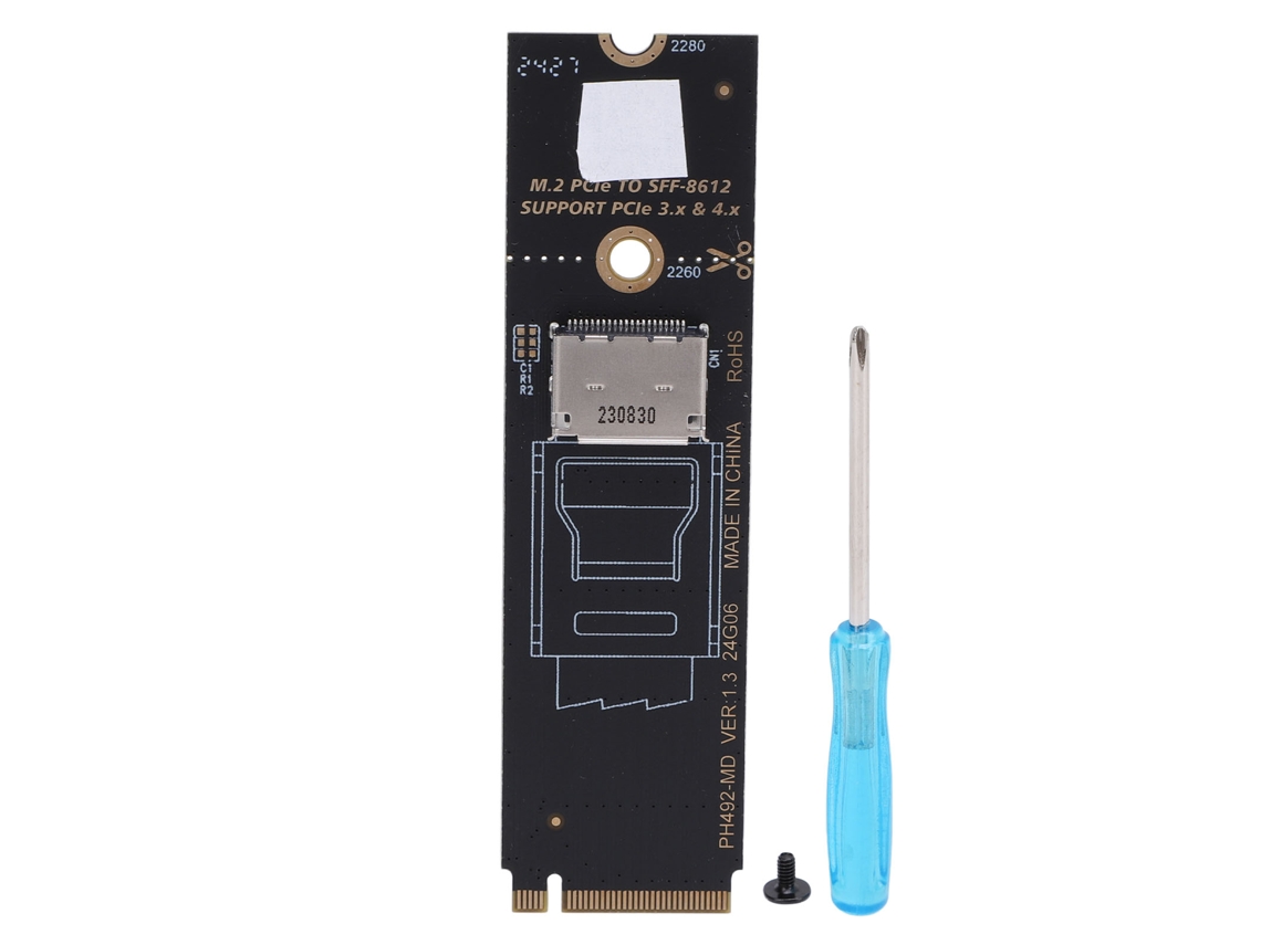 Placa Adaptadora Host Pcie 3.0 M.2 Mkey Para Oculink Sff-8611 Sff-8612