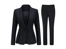 2026 traje de Oficina para Mujer Mystdiy: Blazer Y Pantalones Con Cuello Elegante Y Tela Suave