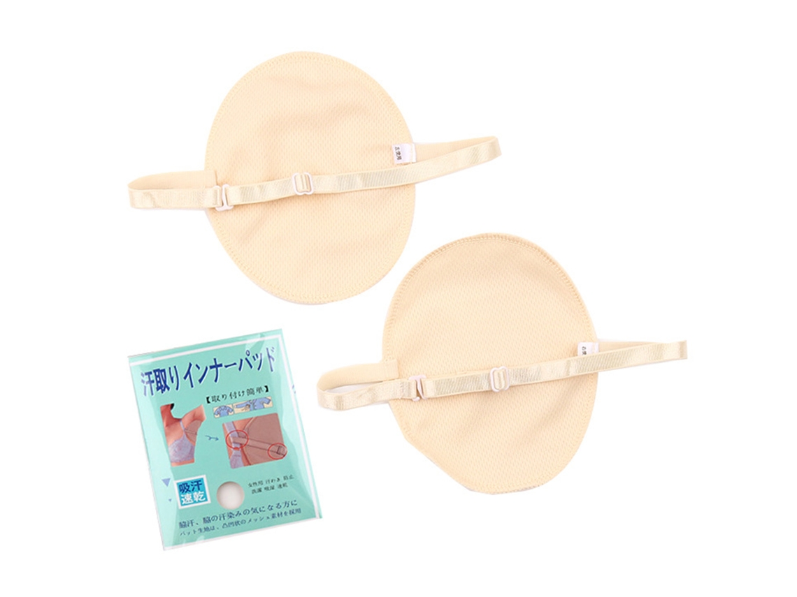 Par De Pads Absorventes Para Suor Nas Axilas Respiráveis Adesivos Reutilizáveis Para Viagens Ao Ar Livre