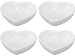 De 4 Bandejas De Cerâmica Em Formato De Coração Nuobesty, Pratos Pequenos Decorativos Para Casa E