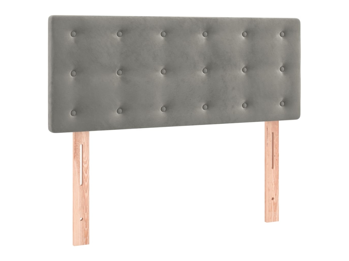 Cabeceira de Cama Veludo 80x5x78/88 Cm Cinzento claro MAISON EXCLUSIVE