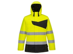 Jaqueta De Inverno De Alta Visibilidade Pw2 Amarelo Preto / Xxl