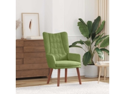 Vidaxl Poltrona Verde Claro 63 X 67 X 94 Cm Veludo