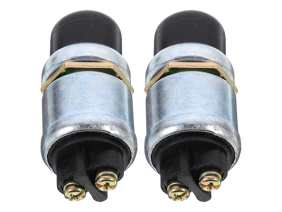 Botão de partida para Prova D'água, pacote com 2 unidades, fabricado em plástico resistente e cobre.