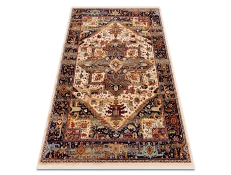 Tapete Keshan Franjas, Ornamento Oriental 2886/53555 Bege / Bordó (200 x 290 cm)