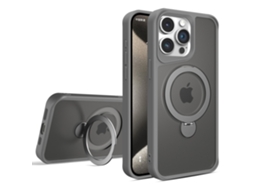 Suporte Casa Para Iphone 15 Pro Magnética Cinzento