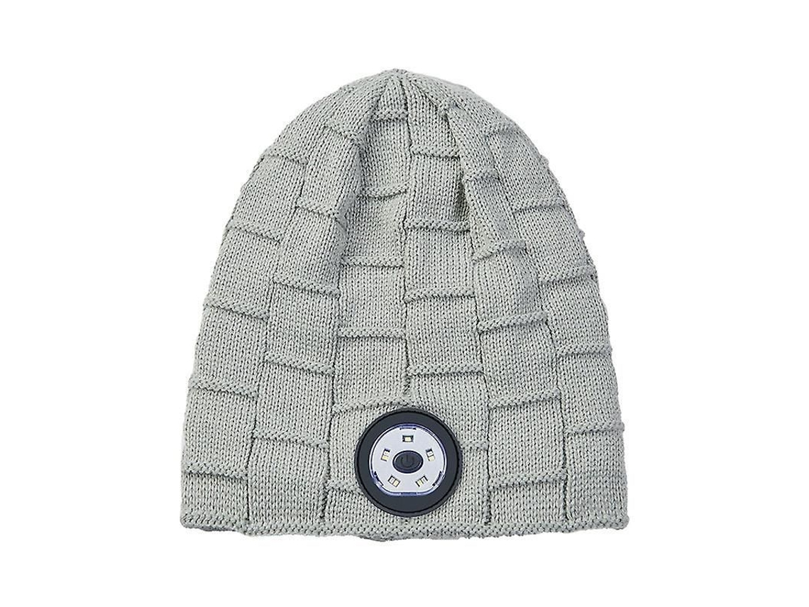 2026 gorro Bluetooth com Luz, Gorro Unissex Recarregável Usb com 5 Leds, Função 2 em 1, Ajuste de Brilho, Material de Acrílico Suave
