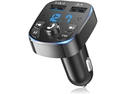 Transmissor Fm Bluetooth Yizhood S5 Dual Usb Usb Drive Preto