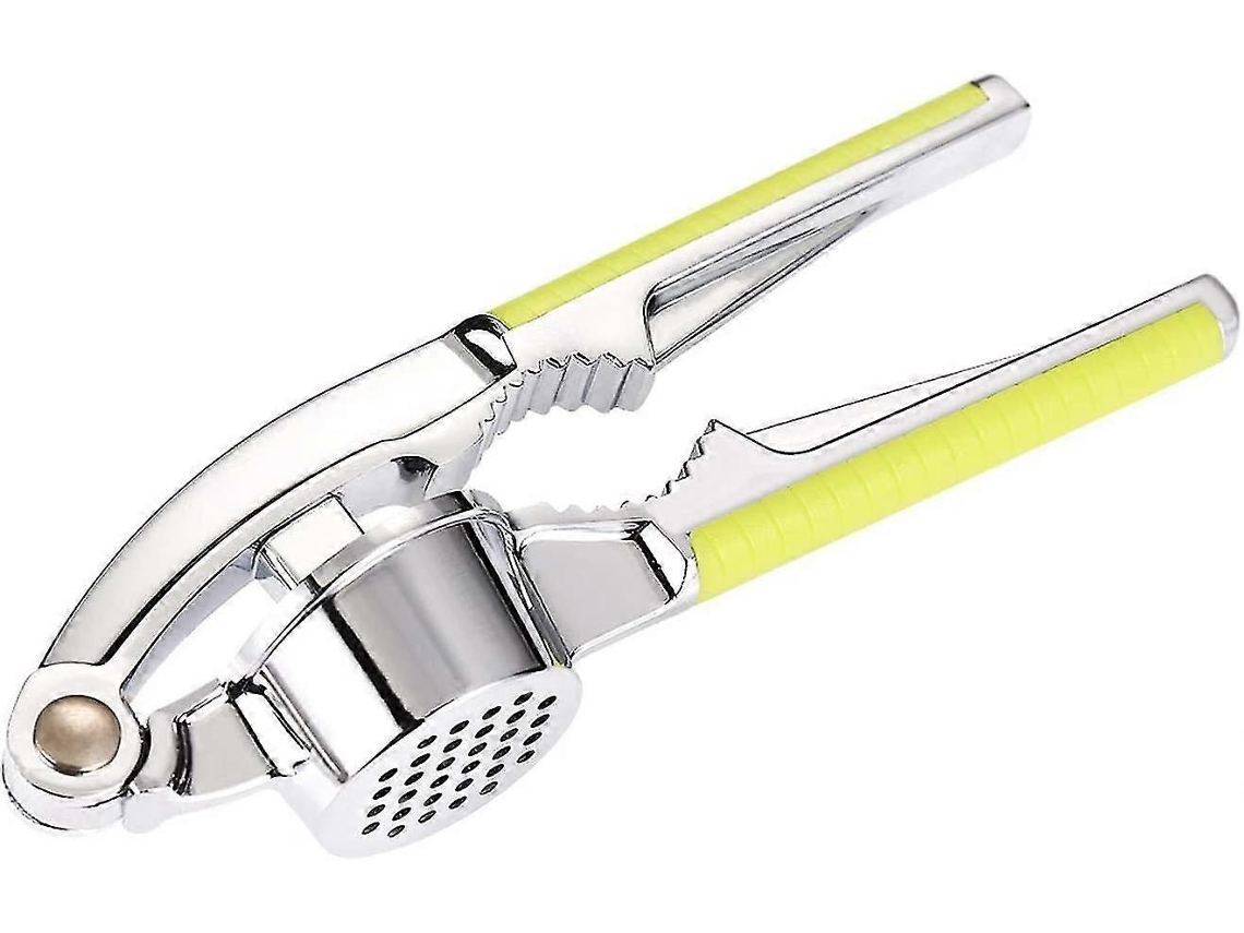 Lurelia Prensa Para Alho Aço Inoxidável Escova Limpeza 16,5 X 4,3 X 3,2 Cm Preto Cozinha