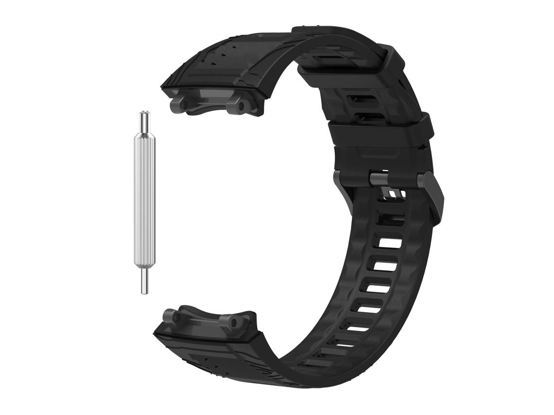 Elysve Pulseira De Silicone Macio Compatível Com Amazfit T-rex 3, Preta