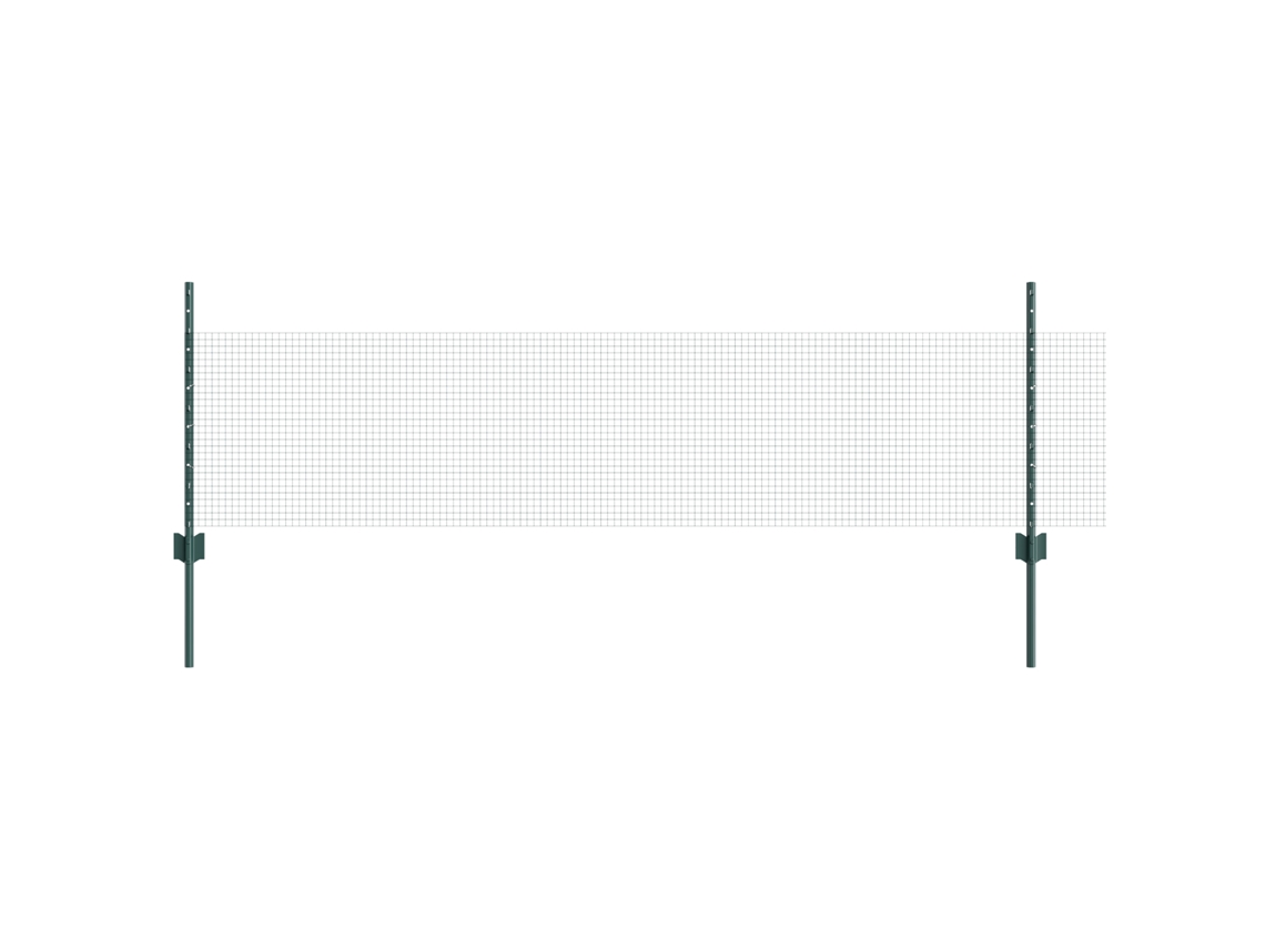 Conjunto 1 Cerca Externa Vidaxl Verde Aço (50 X 0,5 M)