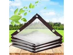 Lona impermeável transparente com olhos móveis 2x1m para jardim | S/MARCA