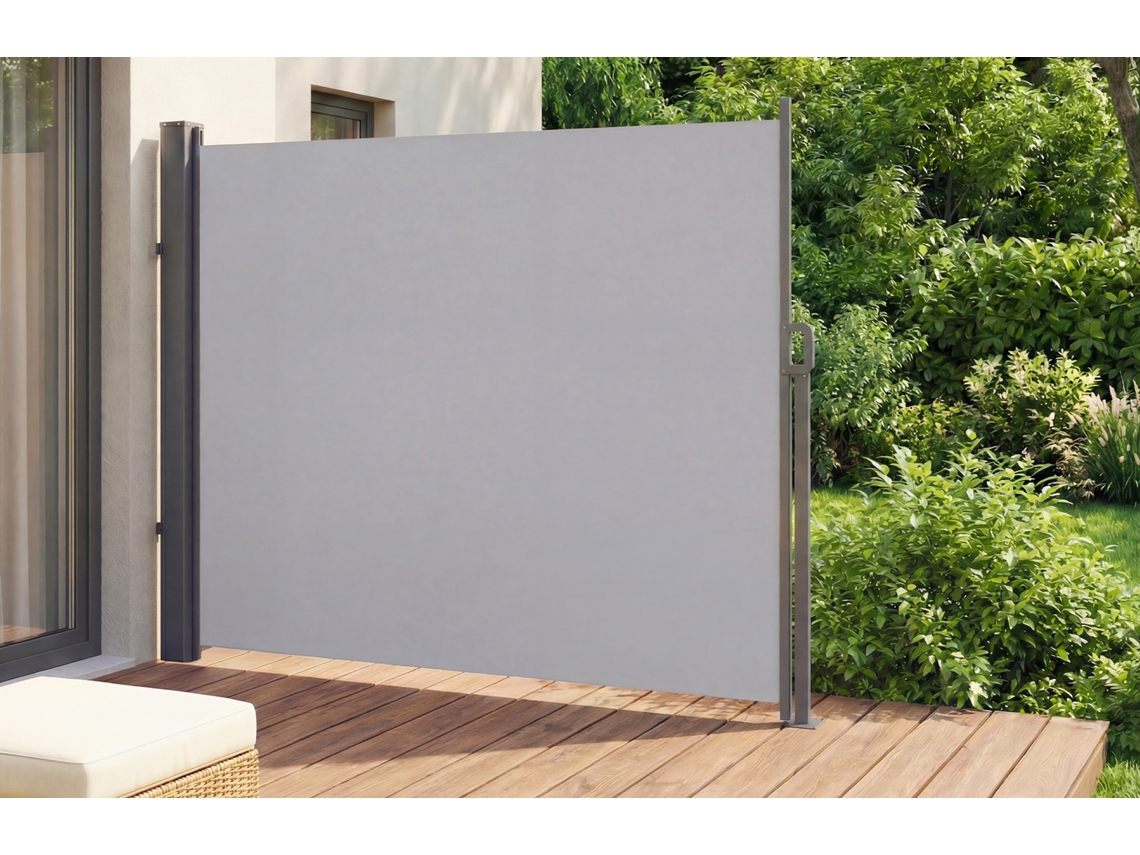 Toldo Lateral Retrã¡til Pilat 3x1,6 M Cinza Claro CASANOOV