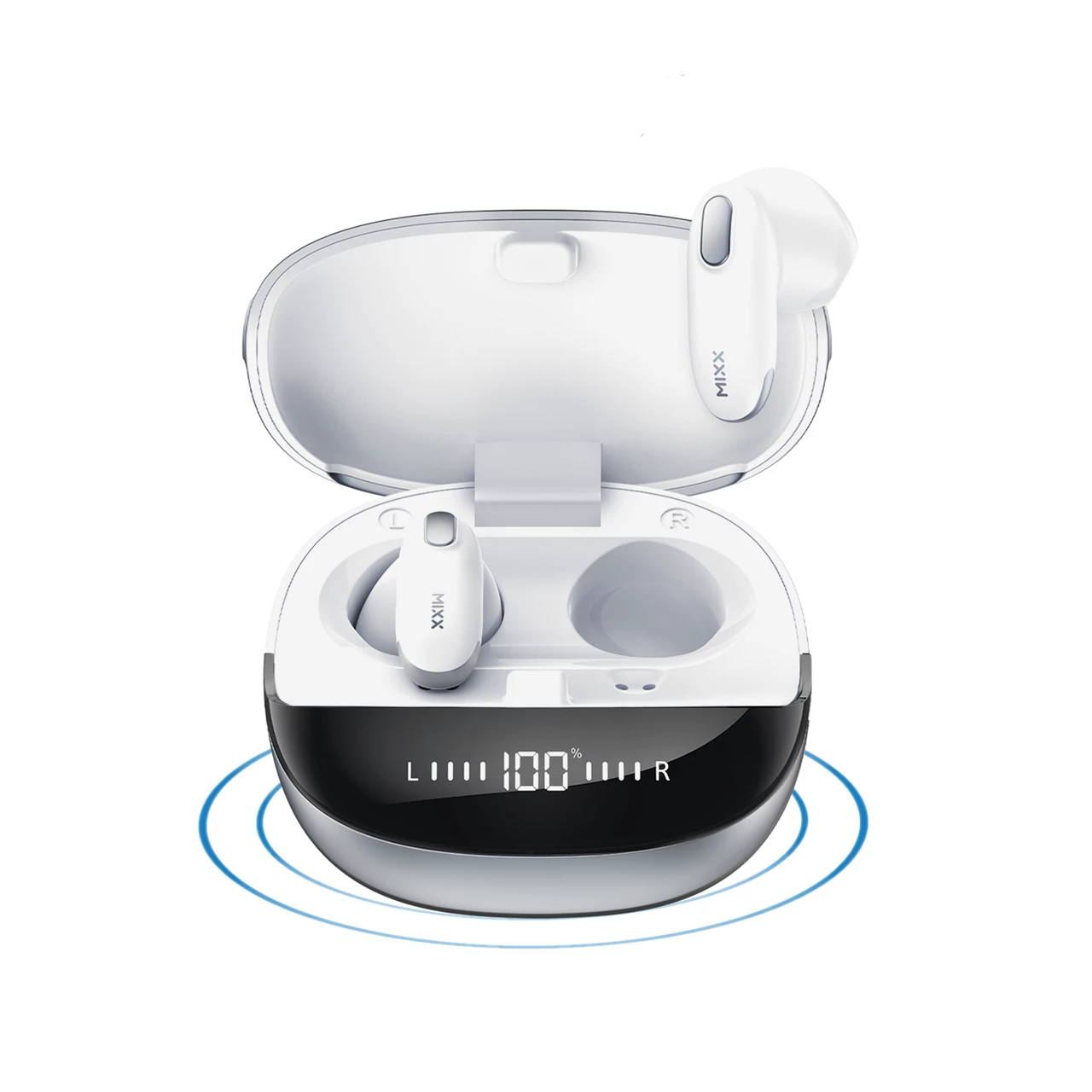 Auriculares MIXX Hybrid Charge 2 (In-Ear - Autonomia: Até 6 horas - Branco)