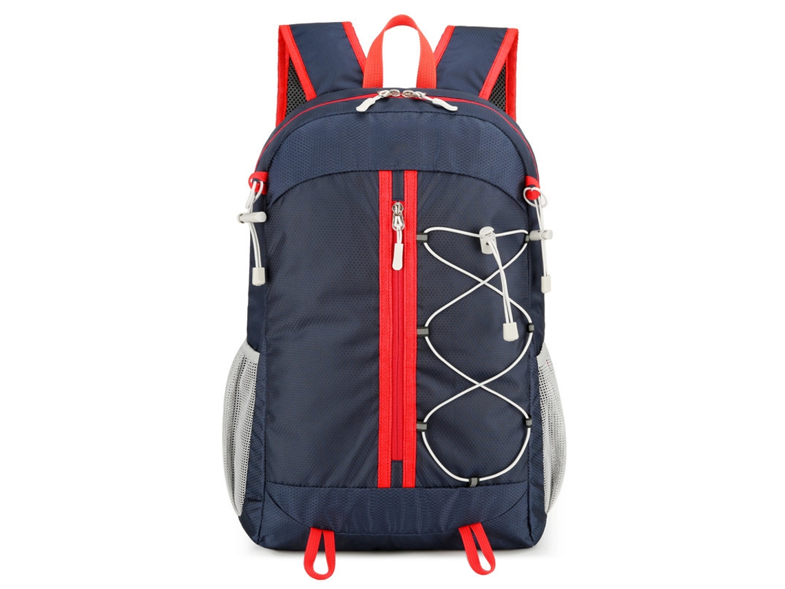 Mochila Dobrável Multifuncional Casual (azul Escuro) Com Grande Capacidade.