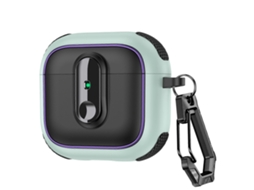 Estojo Magnético Armor Para Fones De Ouvido Sem Fio Airpods 4 Com Trava De Segurança