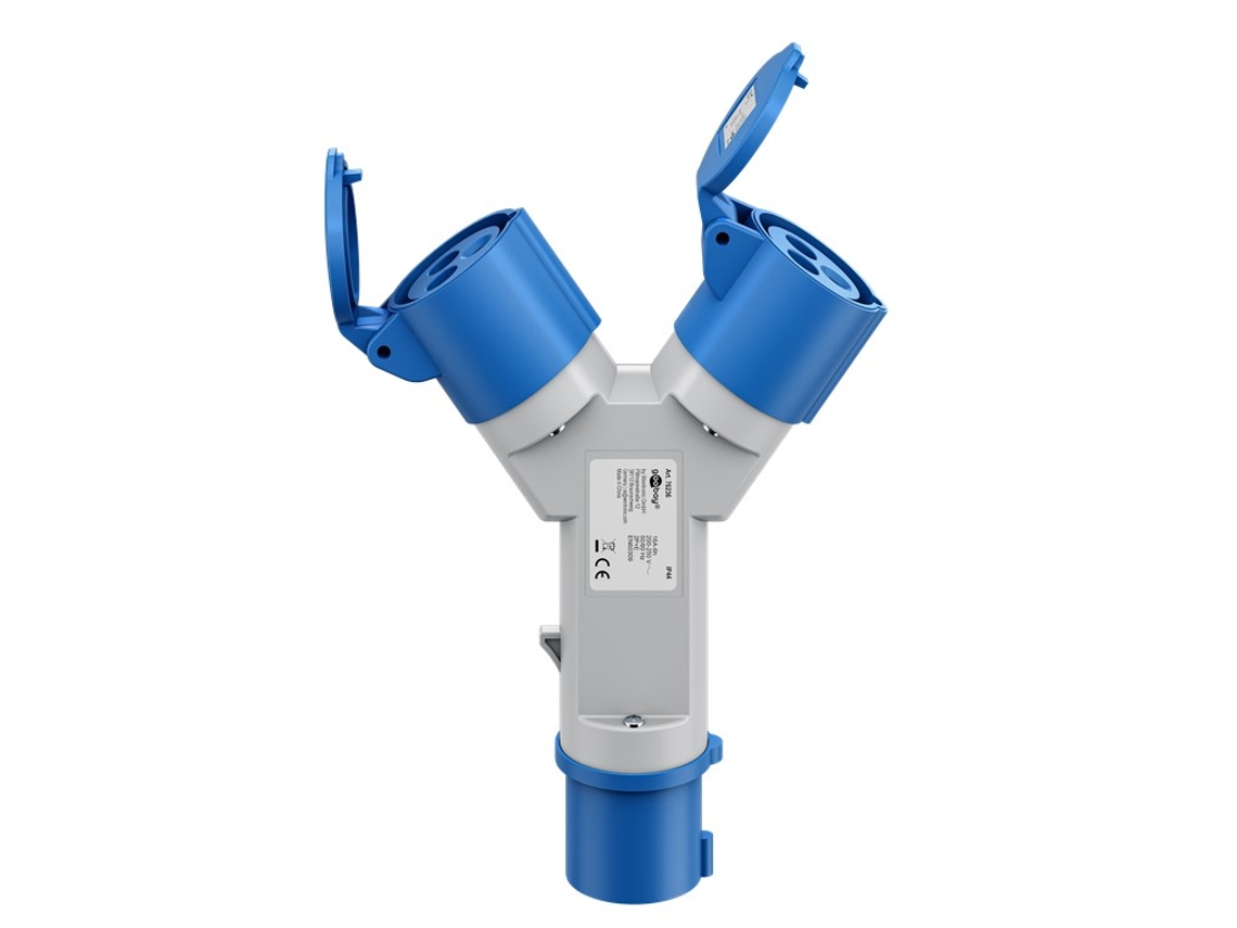Adaptador Cee, Cee Macho Para 2x Fêmea