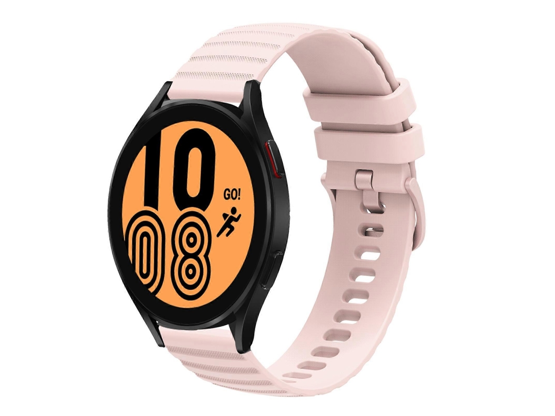 Pulseira De Silicone Sólida Com Estampa Ondulada E Pontilhada Para Samsung Galaxy Watch4 (40 Mm/44 Mm, 20 Mm).