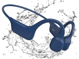 Auscultadores Condução Óssea Open Ear Desportivos Yizhood Bluetooth À Prova De Água Azul